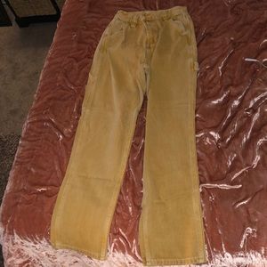 Pacsun , carpenter pants, dark yellow